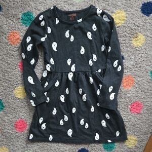 7/8 Medium Cat & Jack Ghost Dress Like New With Pockets
